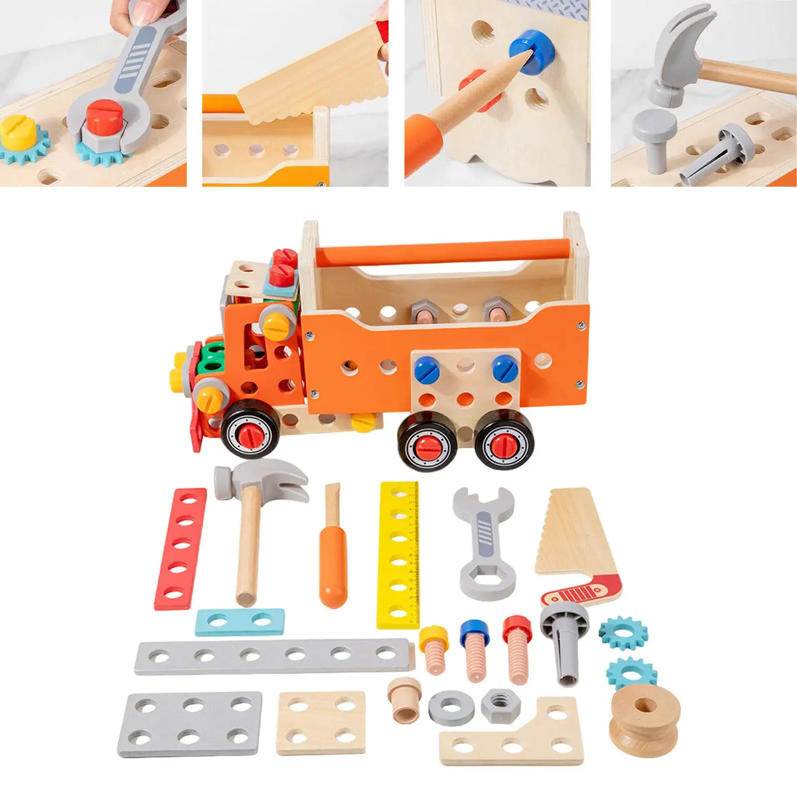 Wooden Tool Set for Kids Creative Montessori for Kids Children Birthday Gift