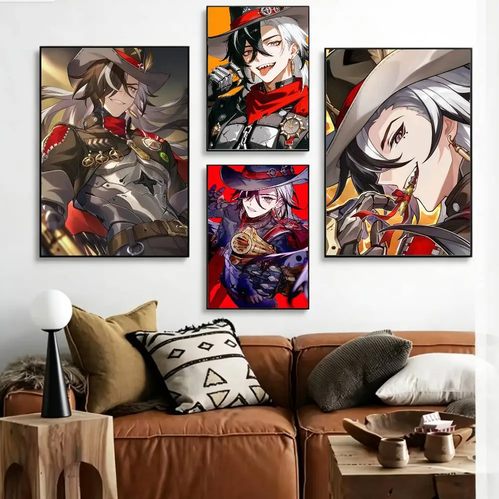 

COOL H-Honkai Star Rail HSR Boothill Poster HD Self Adhesive Waterproof Wall Art Ideal for Home Office Dorm Gift
