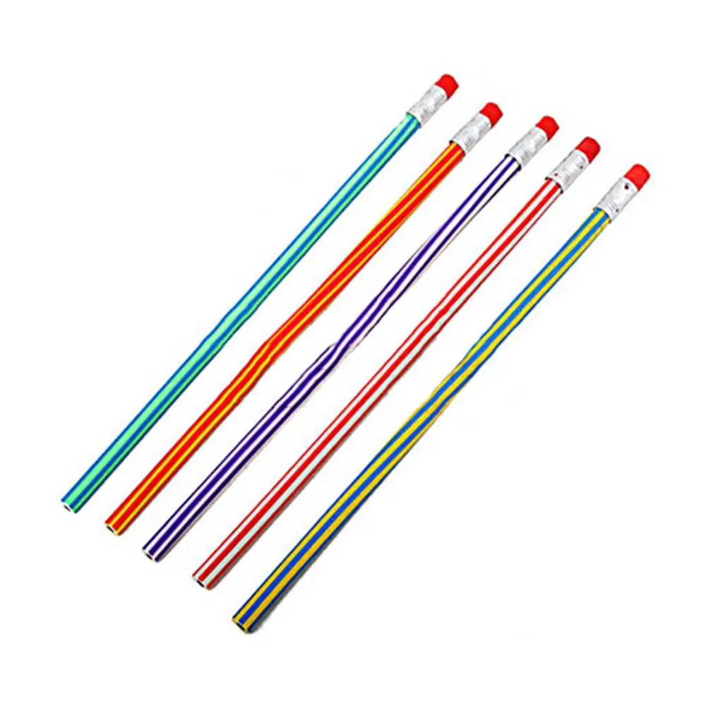 3 pz carino colore della caramella morbido flessibile matite Standard cancelleria olorful Magic Bendy flessibile matita morbida bambini studente matita
