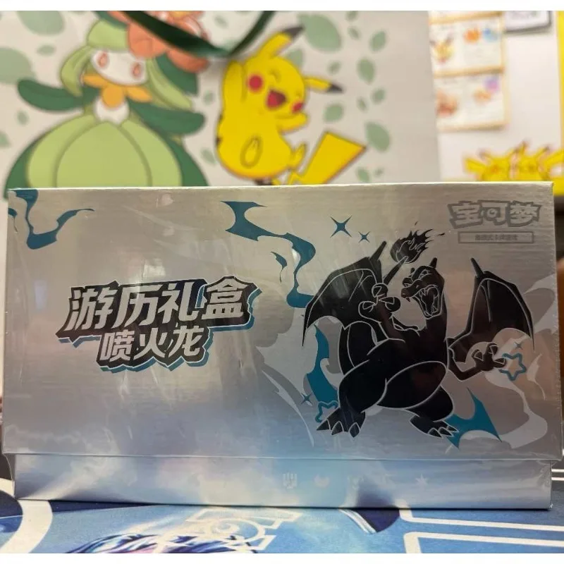 100%Original Pokemon Greninja Iron Hands Mew Charizard Travel Gift Box Trading PTCG Simplified Chinese Collectible Card Gifts