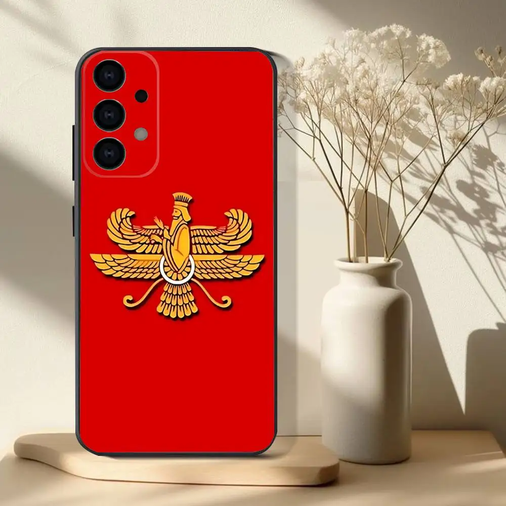 Coque de téléphone avec drapeau assyrien A, étui souple noir pour Samsung S 25,24,23,22,30,21,10,9,Ultra,Plus,Lite,FE,4,5G