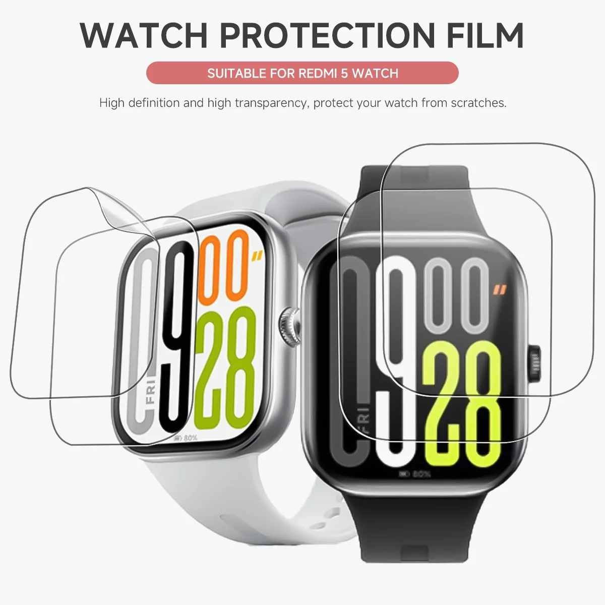 Full Clear Protective Films Hydrogel Protective Film 1-10pcs Screen Protecto for Redmi Watch 5