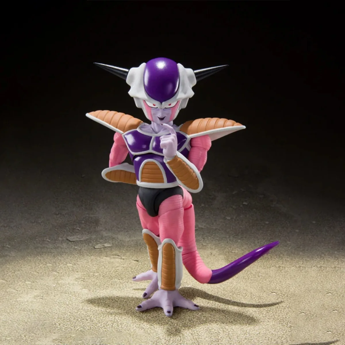 Genuíno bandai original shf frieza primeira forma & frieza pod figura de ação modelo kits colecionáveis presente para crianças modelo artesanal