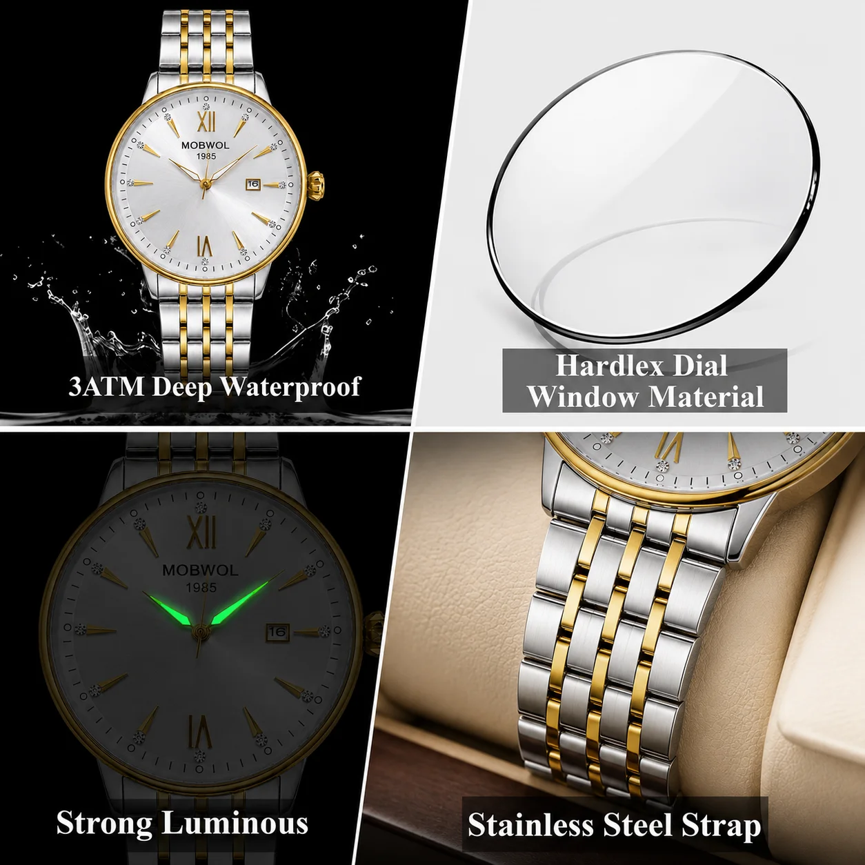 MOBWOL Fashion Luxury Business – Smartwatch Premium Watches For Men recenzja i cena