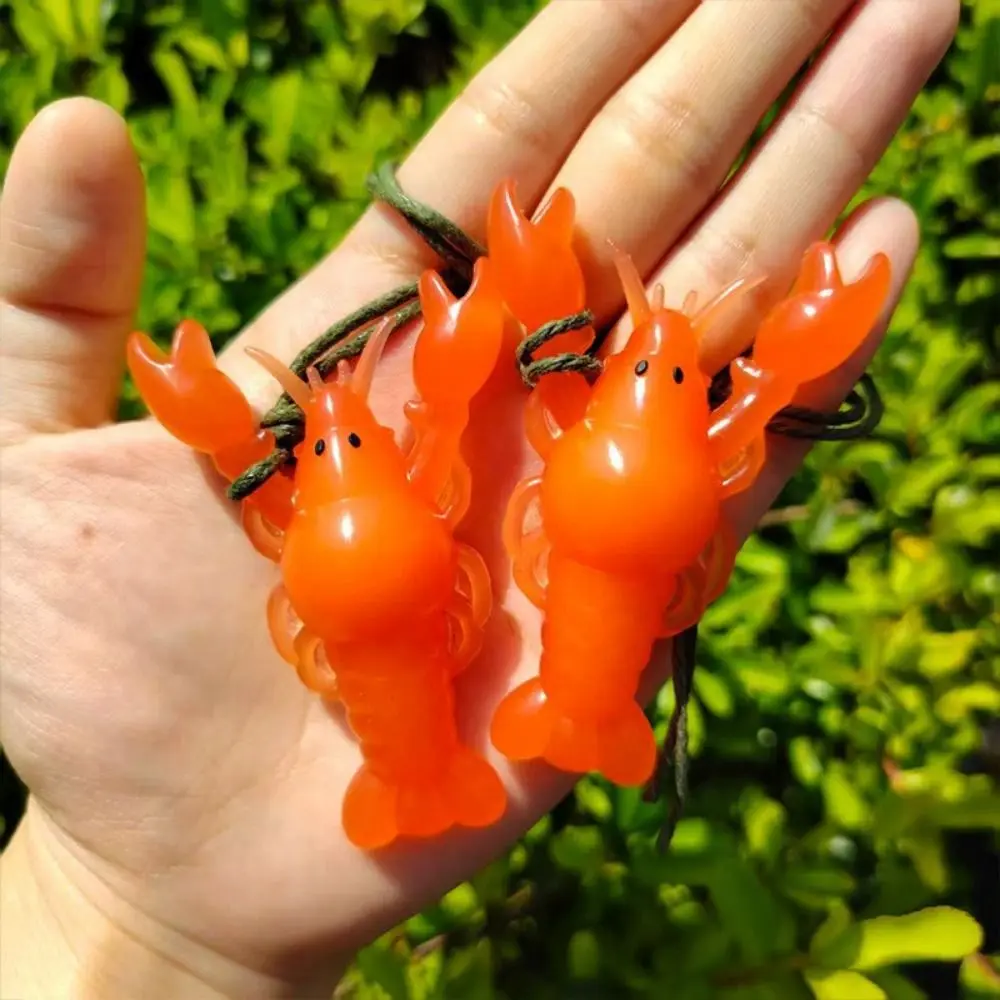 10 قطعة تغيير لون جراد البحر سيارة زخرفة درجة الحرارة تذكير الأشعة فوق البنفسجية حساسية سيارة معلقة قلادة بولي كلوريد الفينيل جراد البحر كراب #3