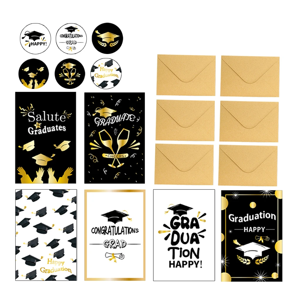 

Graduation Cards Set Greeting Cards Exquisite Gift Celebrating Paper School Presents Creative School Presents Designs