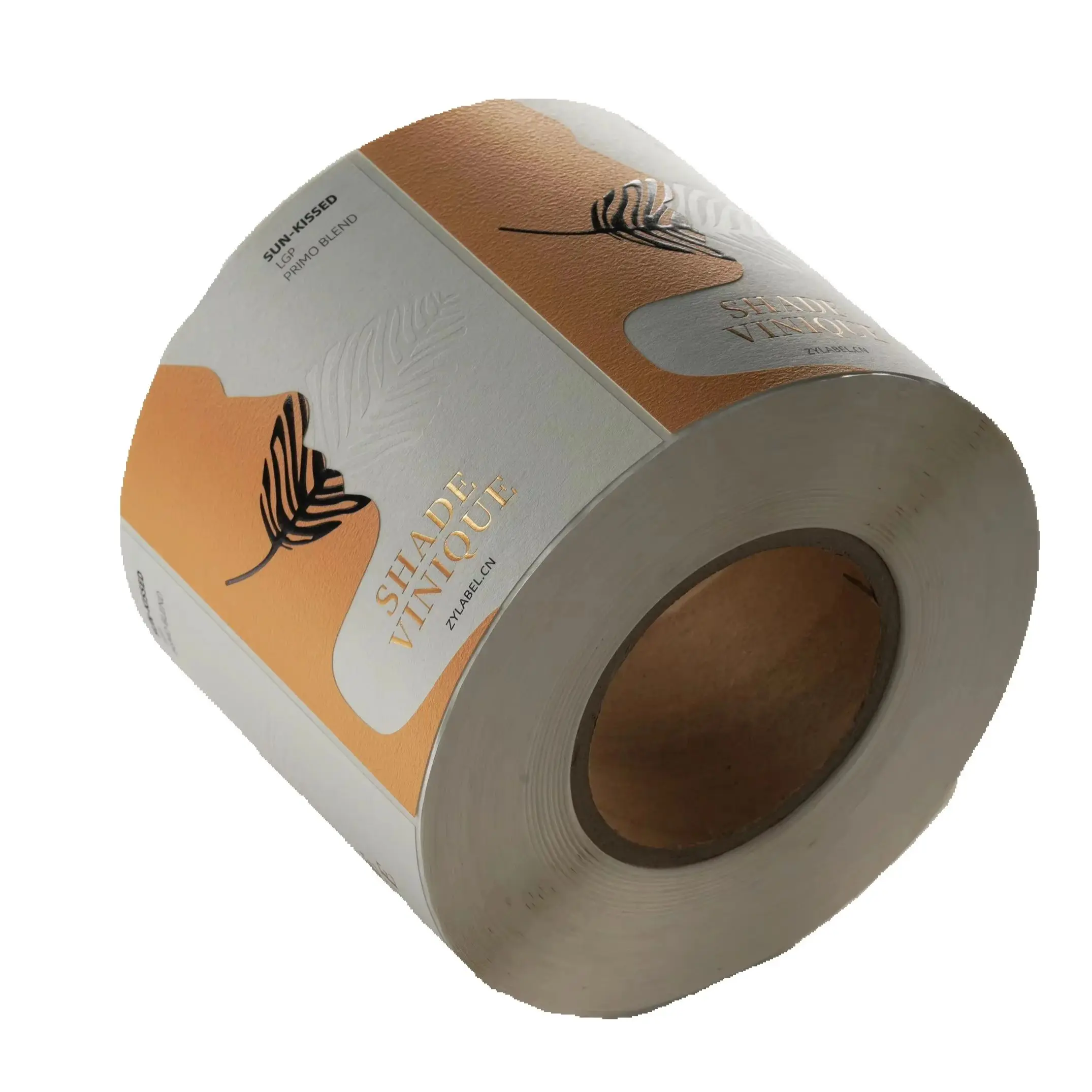 High Quality Custom Wine Labels｜3D Embossed Gold Foil Stickers Roll in Various Colors for Wine Bottles - Detail 1