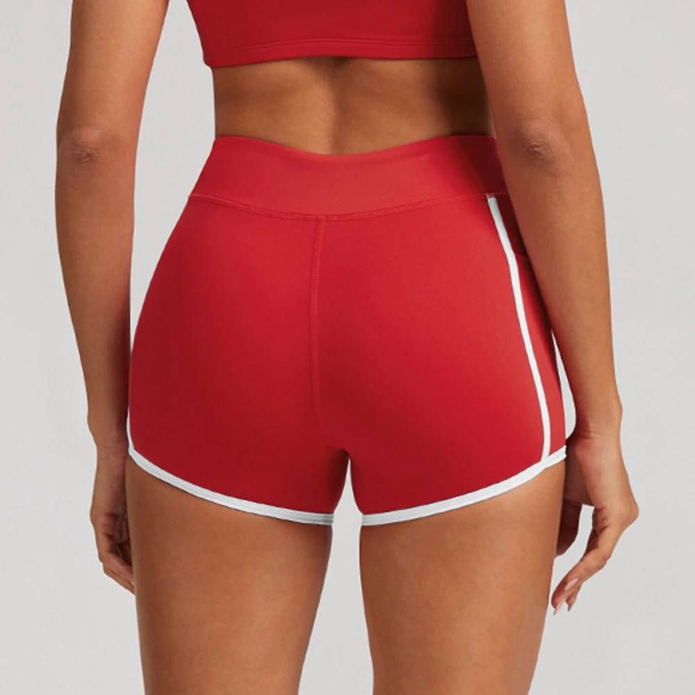 

Короткие велосипедные шорты с цветными блоками, женские спортивные шорты для йоги, комплексные тренировочные штаны для йоги, леггинсы для фитнеса и бега