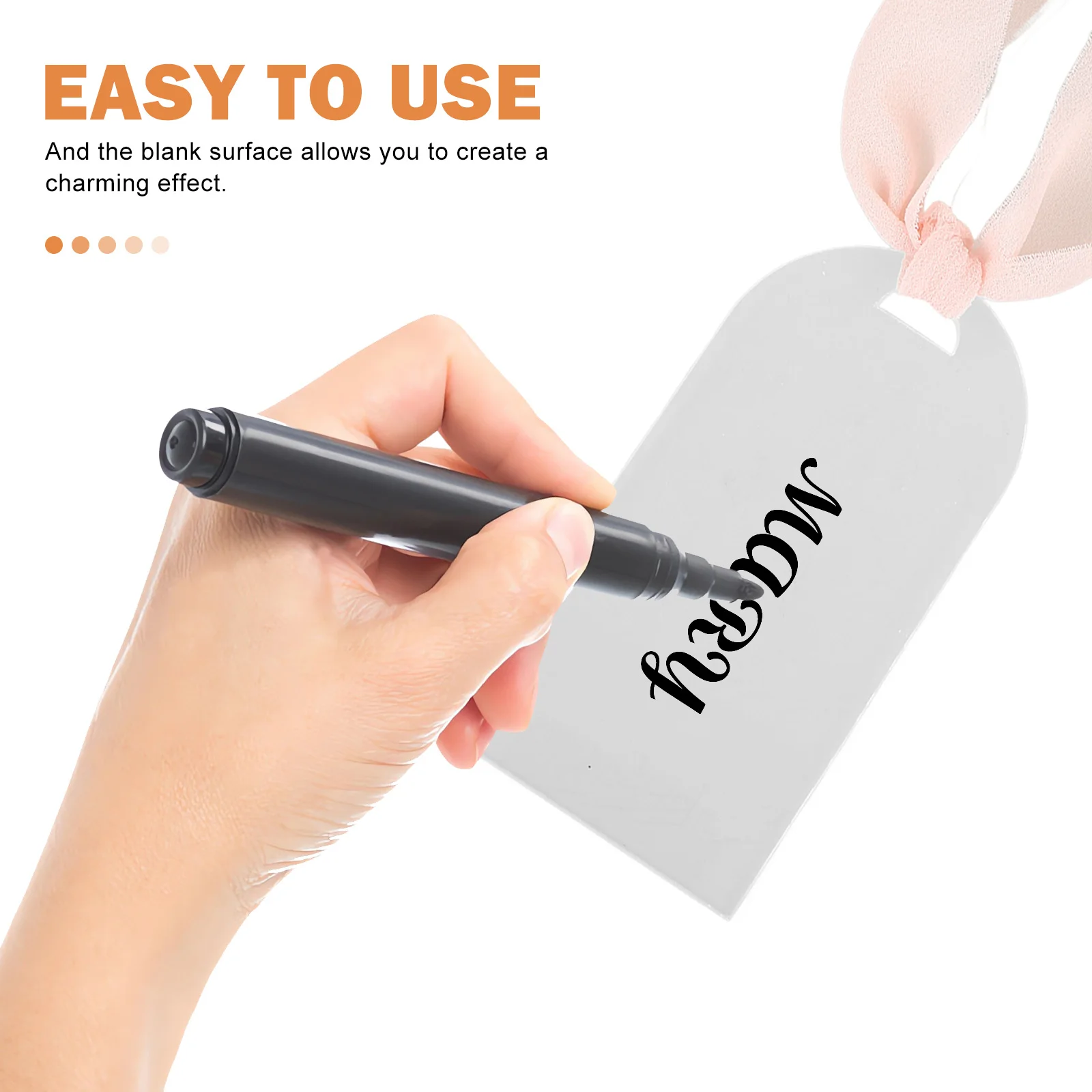 

10Pcs Wedding Reserved Signs Acrylic Hanging Chair Tags Elegant Seating Decor for Party Event Accessories Wedding Reserved Sign