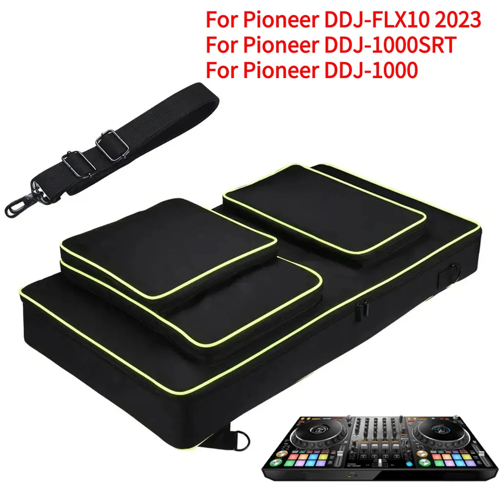 Carrying Case Shockproof DJ Mixer Bag Anti-scratch Thickened Inner Liner with Adjustable Shoulder Strap for Pioneer DJ DDJ-FLX10