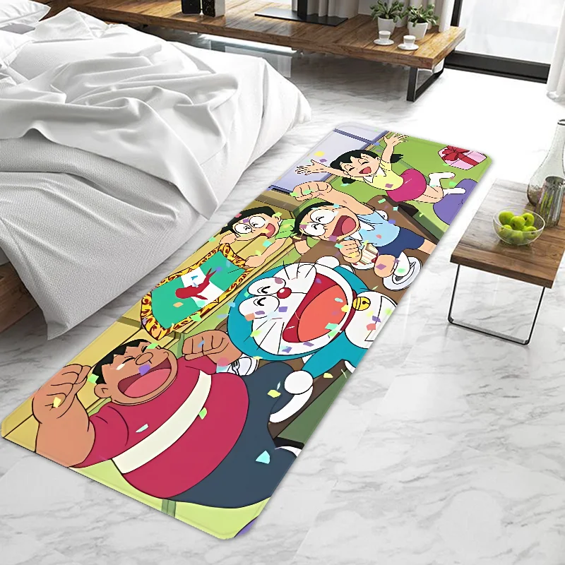 Lovely Cartoon D-Doraemons Door Mat Entrance Non-slip Washable Kitchen Carpet Living Room Hallway Rugs Door Mats Bathroom Bath