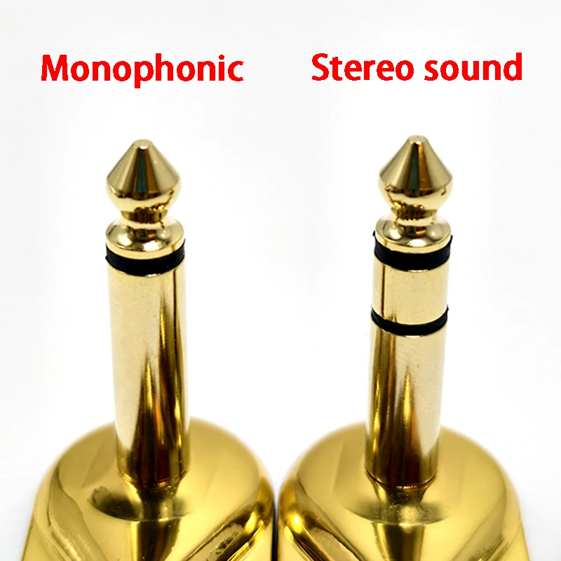 5/10PC 6.35 Mono/dual-channel Jack Guitar Effect Pedal Connector 90° Elbow 6.5 Large Dual Core Audio Microphone Power Amplifier