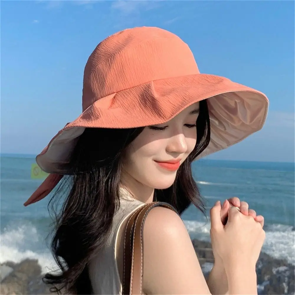 UV Protection Sun Hat Leisure Sunscreen Foldable Sun Protection Hat Basin Hat Summer