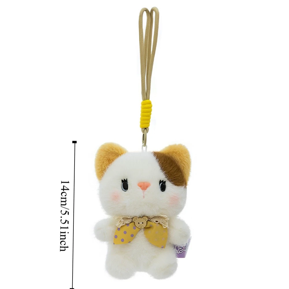 Bonito pequeno urso animal boneca pingente coelho fofo gato brinquedo de pelúcia chaveiro mouse macio cão boneca de pelúcia chaveiro festas de aniversário
