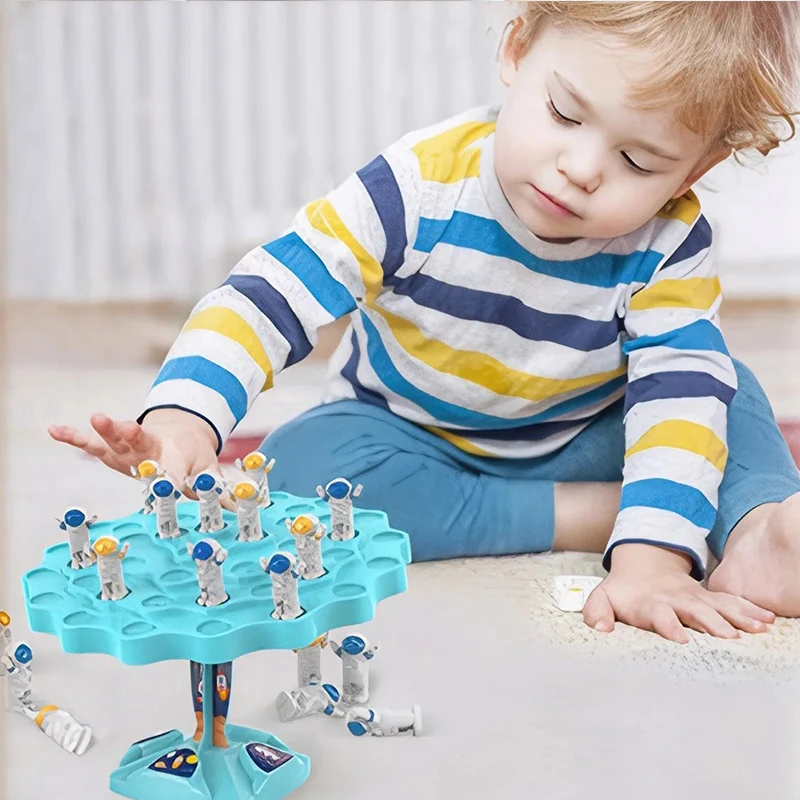

Stackable Astronaut Balancing Toy~ Parent-Child Interaction Fun Balance Tree Puzzle Toy Attractive*& Children Montessori#@