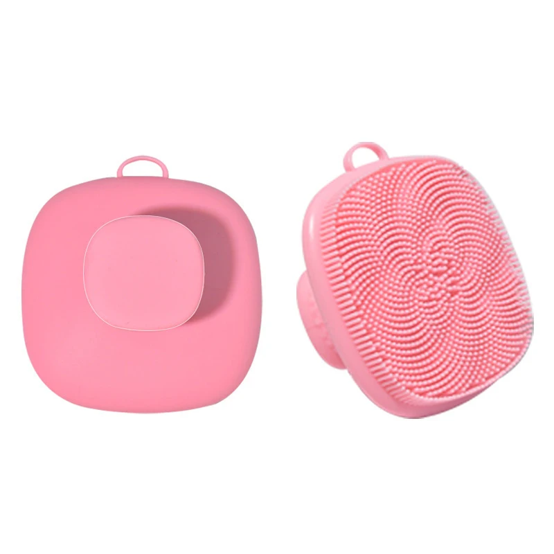 4 色ソフトシリコーンフェイススクラバーボディクレンジングスクラバーベビーシャワーブラシ角質除去ひげスクラバー男性用