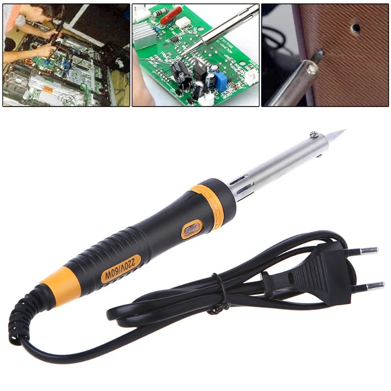 60W 220V Điện Mỏ Hàn Cao Cấp Làm Nóng Dụng Cụ Sắt Nóng Hàn Thả Con Tàu