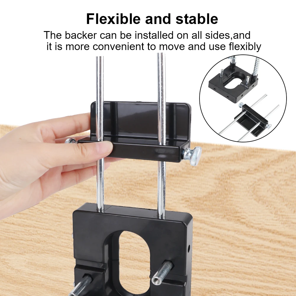 Aluminum Alloy Perforator Drill Template Guide Tool Portable Woodworking Punch Locator Convenient Drill Bit Holder Drill Locator