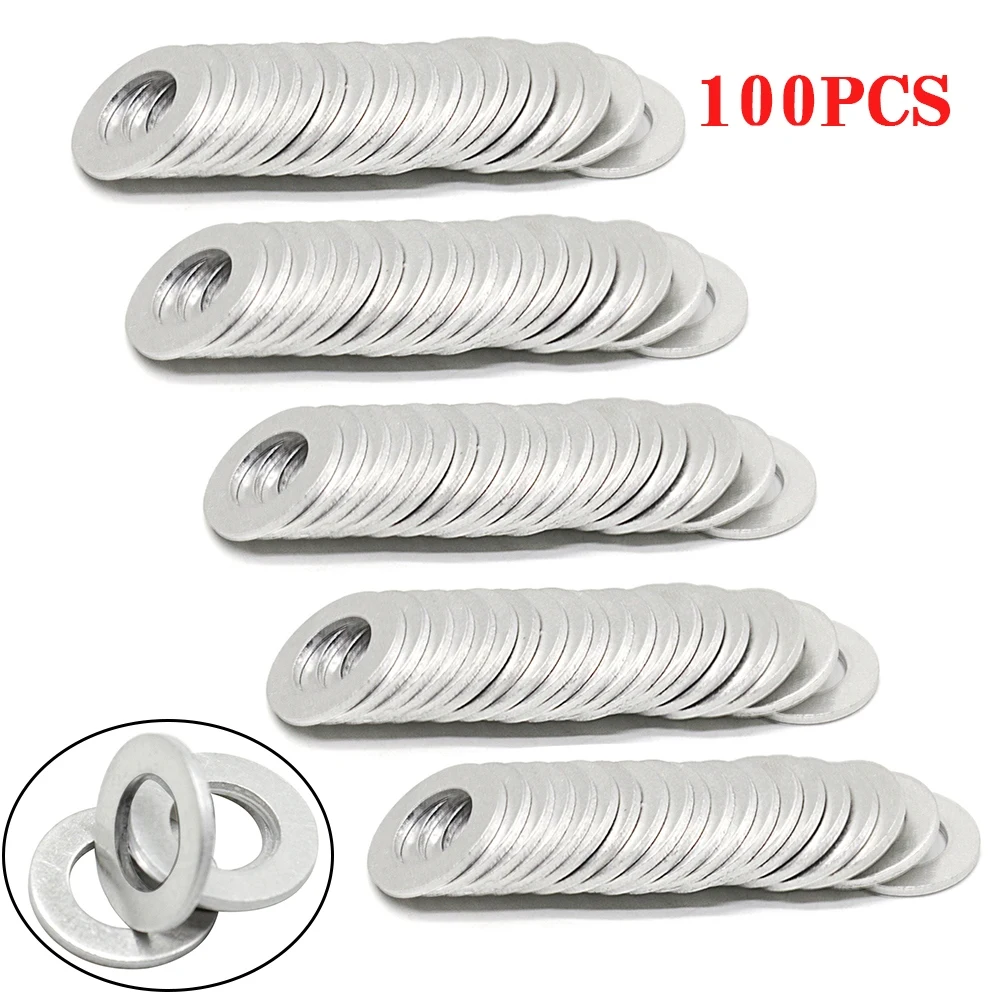 100PCS 12mm Oil Drain Plug Gaskets Crush Washers Seals Rings Hole For Toyota For Scion For Lexus OEM # 90430-12031 9043012031