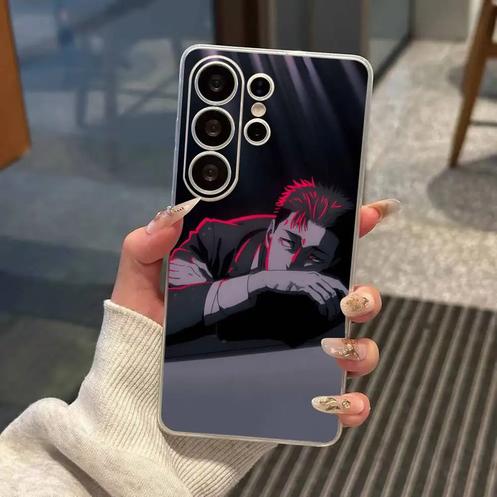 Higuruma H-Hiromi J-Jujutsu Phone Case Transparent Silicone Soft For Samsung S25,S24,S21,S22,S23,S30,Ultra,S20,Plus,Fe