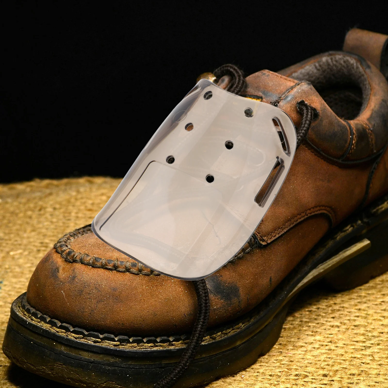 

1Pair Transparent Safety Shoes Covers Breathable Anti-Smash Protective Covers for Indoor Outdoor Work Shoes Protective Cover