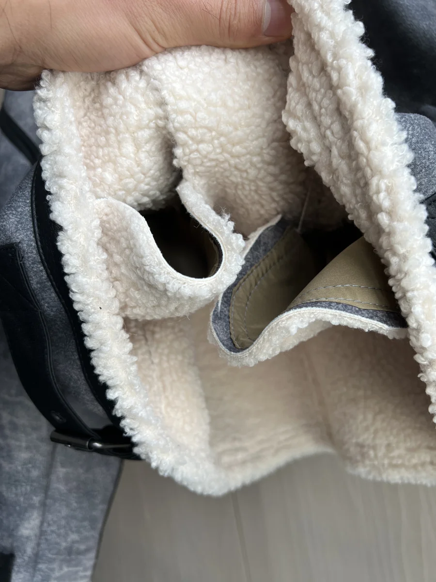 ETJ 2025 Nieuwe herfst/winter damesreisriem versierd met dubbele revers winddichte warme jas met lange mouwen losse jas