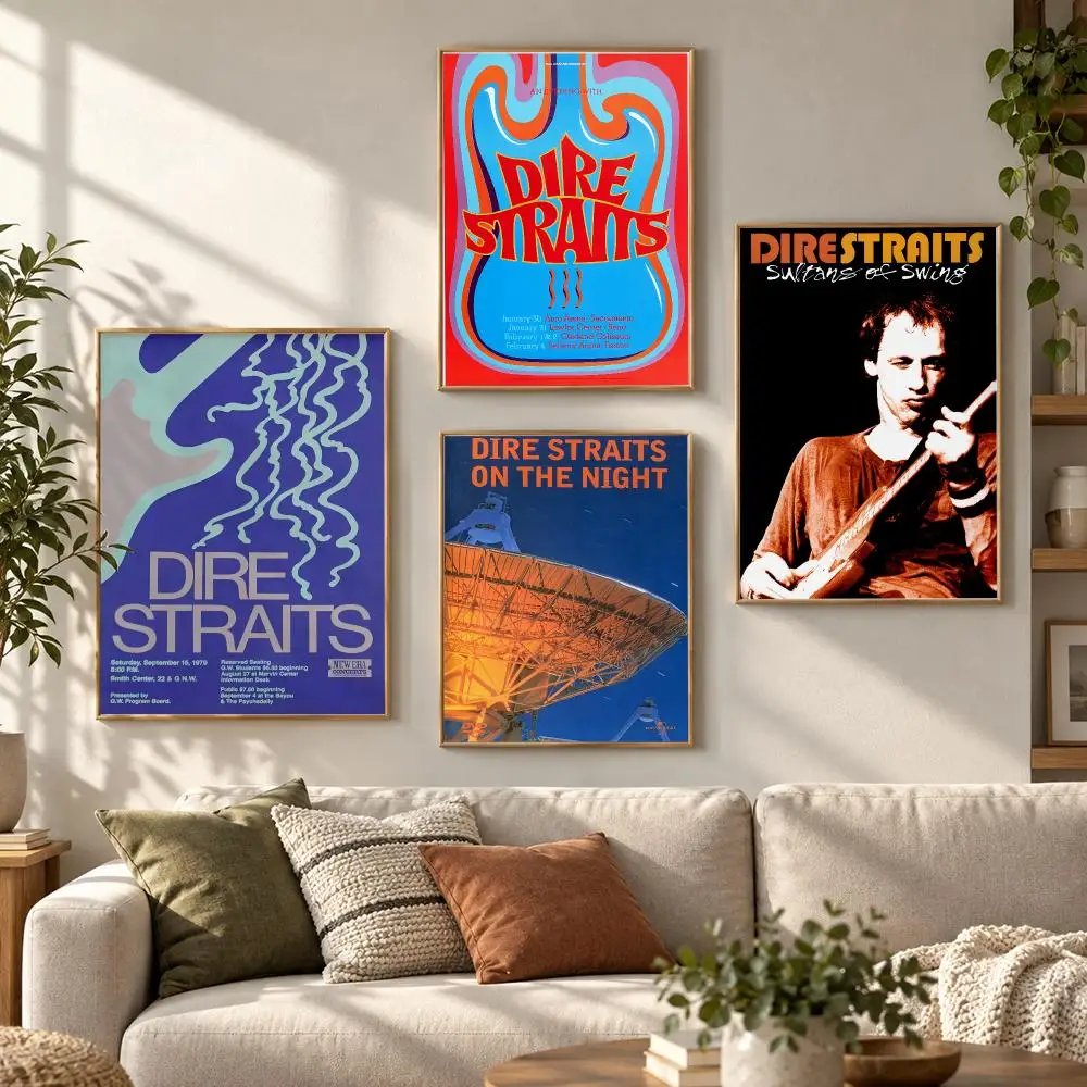 Singer D-Dire S-Straits Rock Band Poster HD Waterproof Aesthetic Wall For Home Decor Trendy Durable Easy To Apply Art