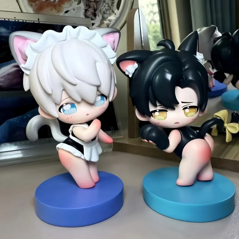 

Love And Deep Space Official Li Shen Qi & Yu Shen Xing Q-Version Towel Maid Series Фигурка Аниме Коллекционная модель Настольный декор