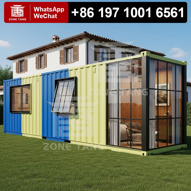 Affordable Container Homes Temperature Control Flat Pack Home Durability Dining Room Wind Resistance Shipping Container Homes