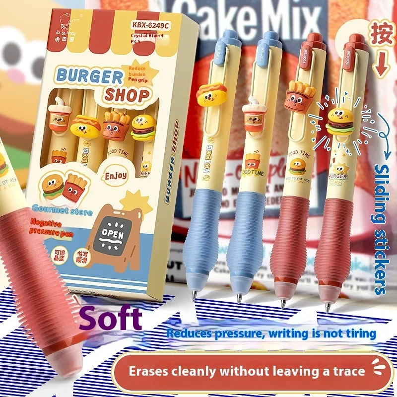Zurück zur Schule 4 teile/satz Löschbaren Gel Stift Schnell Trocknend 0,5mm Schwarz/Blau Glatte Tinte Stift Student Schreibwaren büro Liefert Geschenke