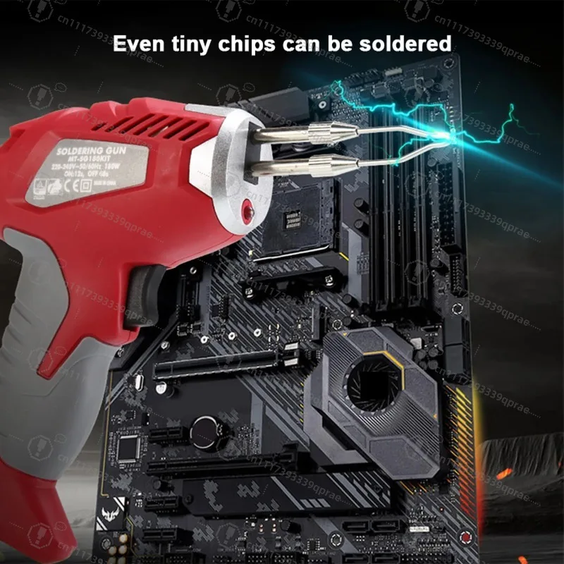 Heating Soldering Gun Soldering Gun 180W 200℃ Manual Feeding Solder Iron Kit for Chip Phone