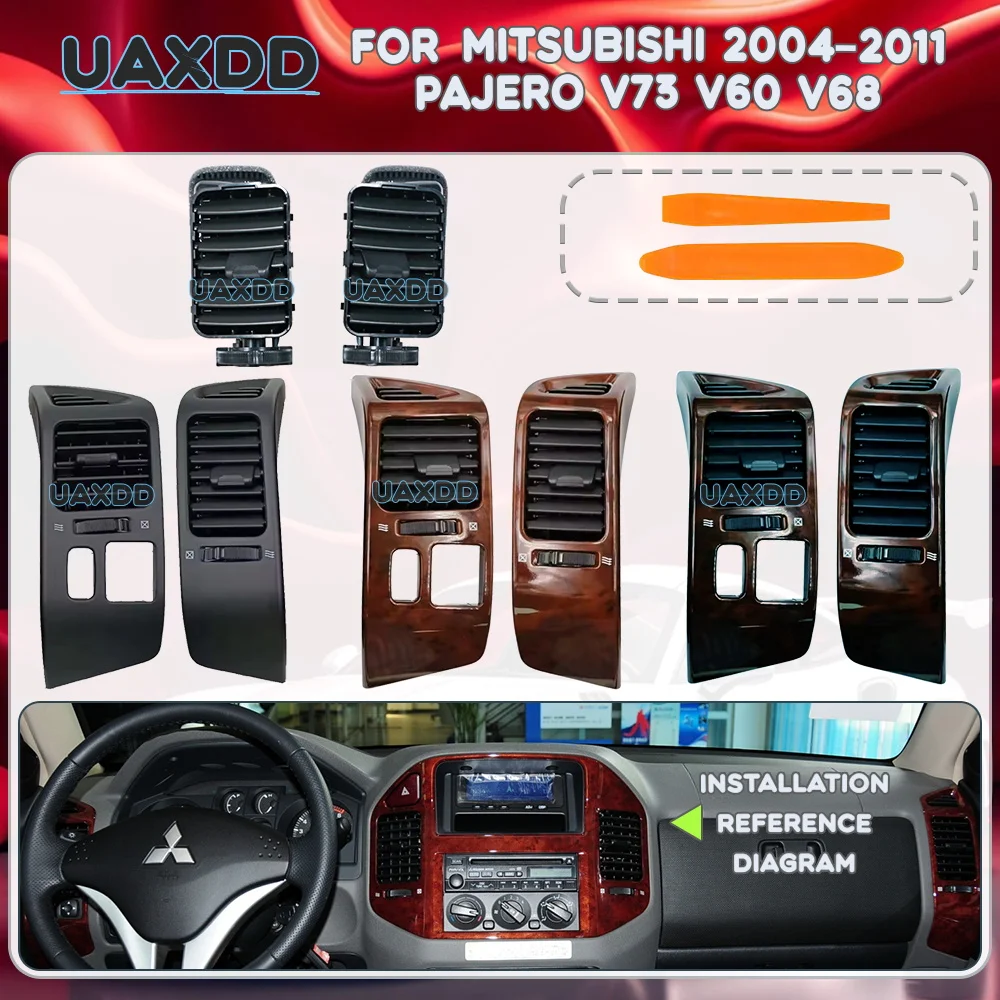 

Вентиляционная решетка для Mitsubishi Pajero V73 V60 V68 2004-2011, аксессуары для кондиционера, решетка воздуховода, панель приборов