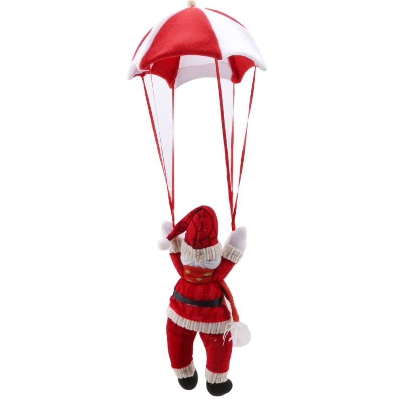 Santa Claus Parachute Fashion Ceiling Decoration Santa Claus Doll Parachute Snowman Pendant Christmas Party Decoration Supplies