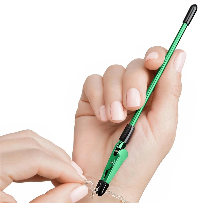 A40T 2PCS Bracelet Helper Tool - Fastener Helper Tool For Bracelet, Necklace, Jewelry, Watch - Blue, Emerald