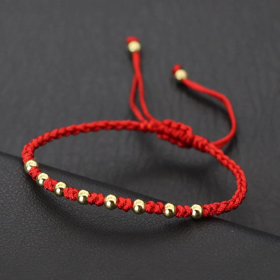 3 Styles Handmade Lucky Red String Bracelet Set