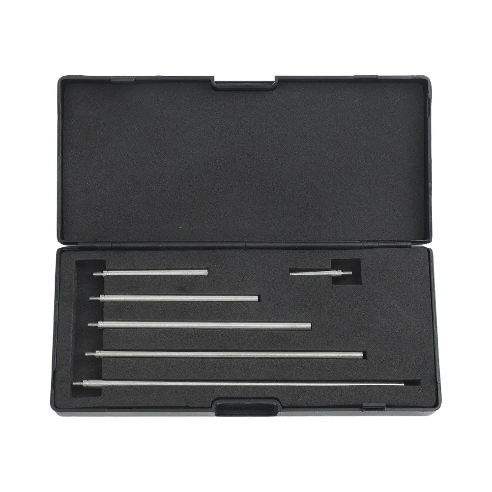 6pc Indicator Extension Rod Set Designed for For dial Indicators with Seamless M2.5 Thread Integration and Rigidity