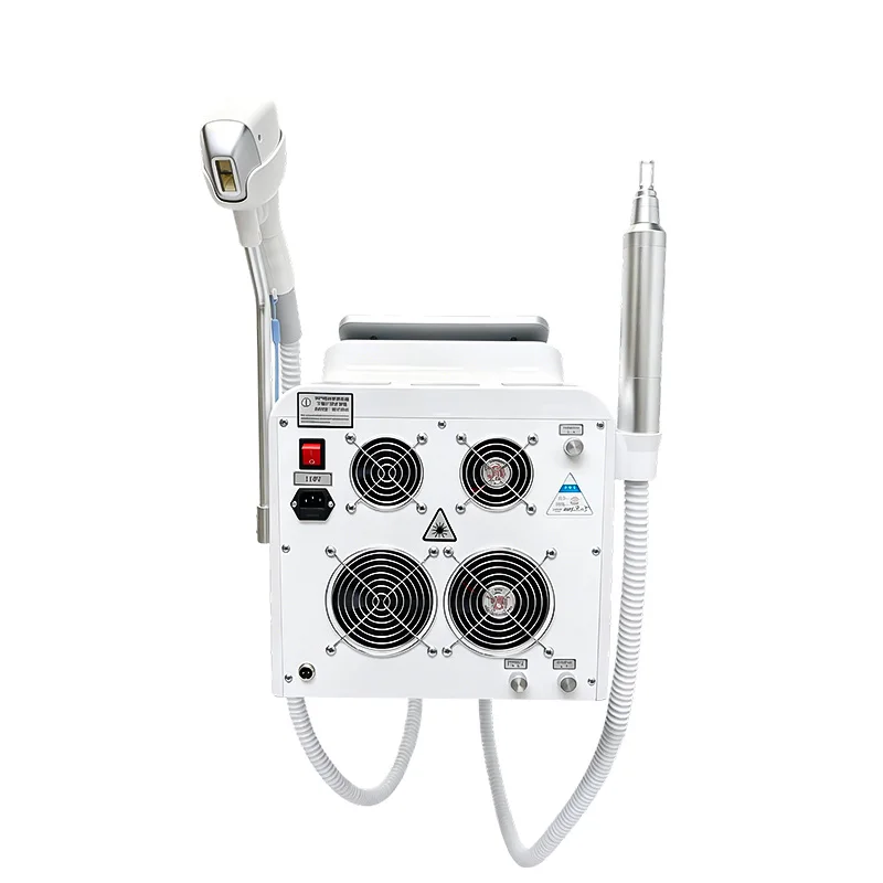 Portable Two In One Device Diode Four Wavelength Permanent Painless Hair Removal Professional Tattoo Removal Freckle Removal Eye