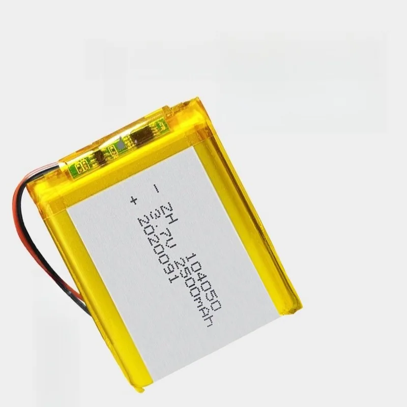 104050 3.7V 2500mAh 充電式ポリマーリチウム電池 カメラ GPS ナビゲーター Bluetooth ヘッドセット トランシーバー用