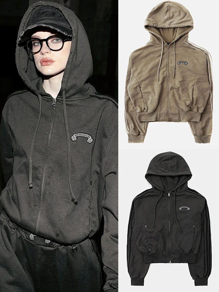 

Американский стиль, модная женская толстовка в стиле ретро, повседневная, свободная, спортивная, топ, верхняя одежда, удобная, дышащая, с длинными рукавами