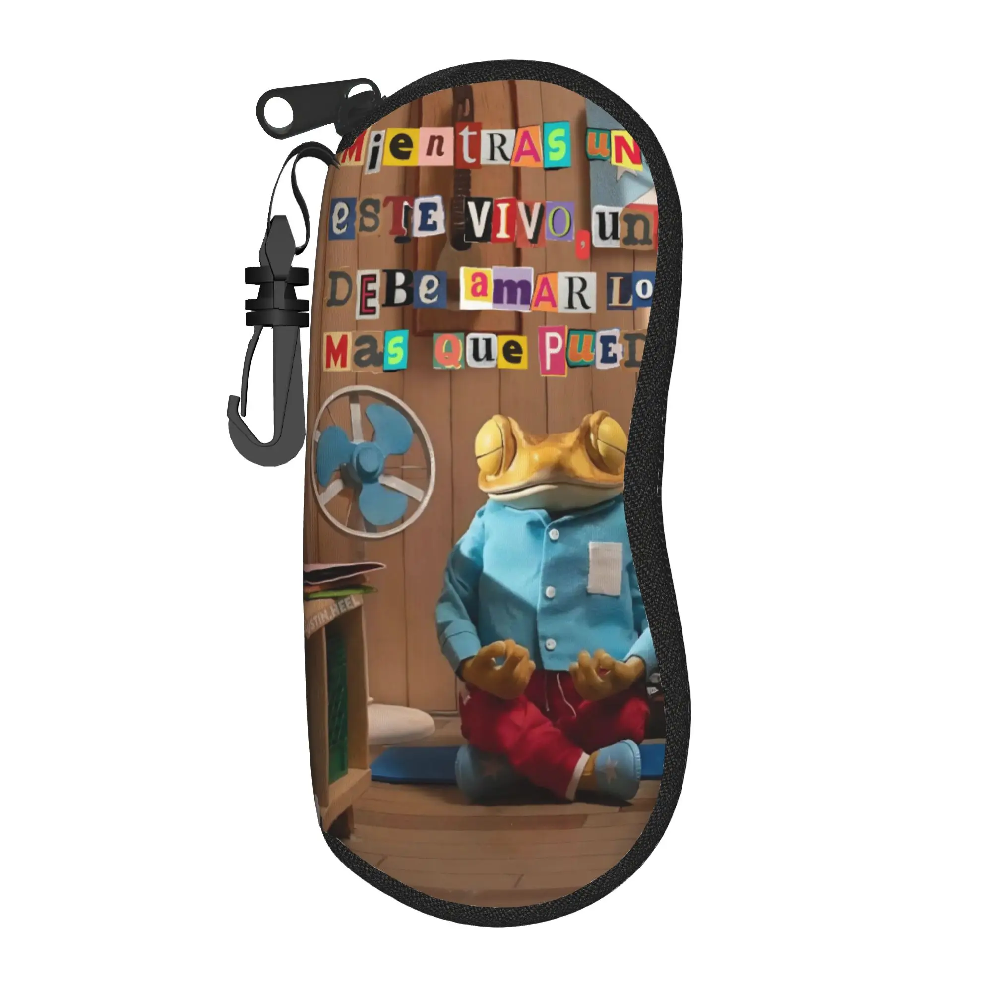 Bad Bunny DTMF Tour 2026 Glasses Case Unisex Protective Zipper  Glasses Storage Box Protector Sunglasses Box