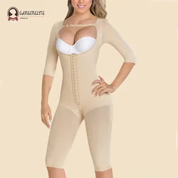 Fajas Colombian Full Body Shaper Shapewear for Women Seamless Corset Tummy Control Girdles with Hooks Open Bust Bodysuit Push Up