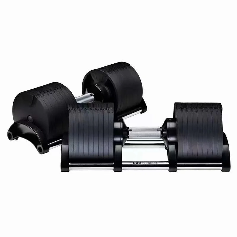 Adjustable 23.2kg  Weight Gym Equipment  Cast Iron Dumbbell with Quick Set Neoprene Rubber Home Fitness Trainer