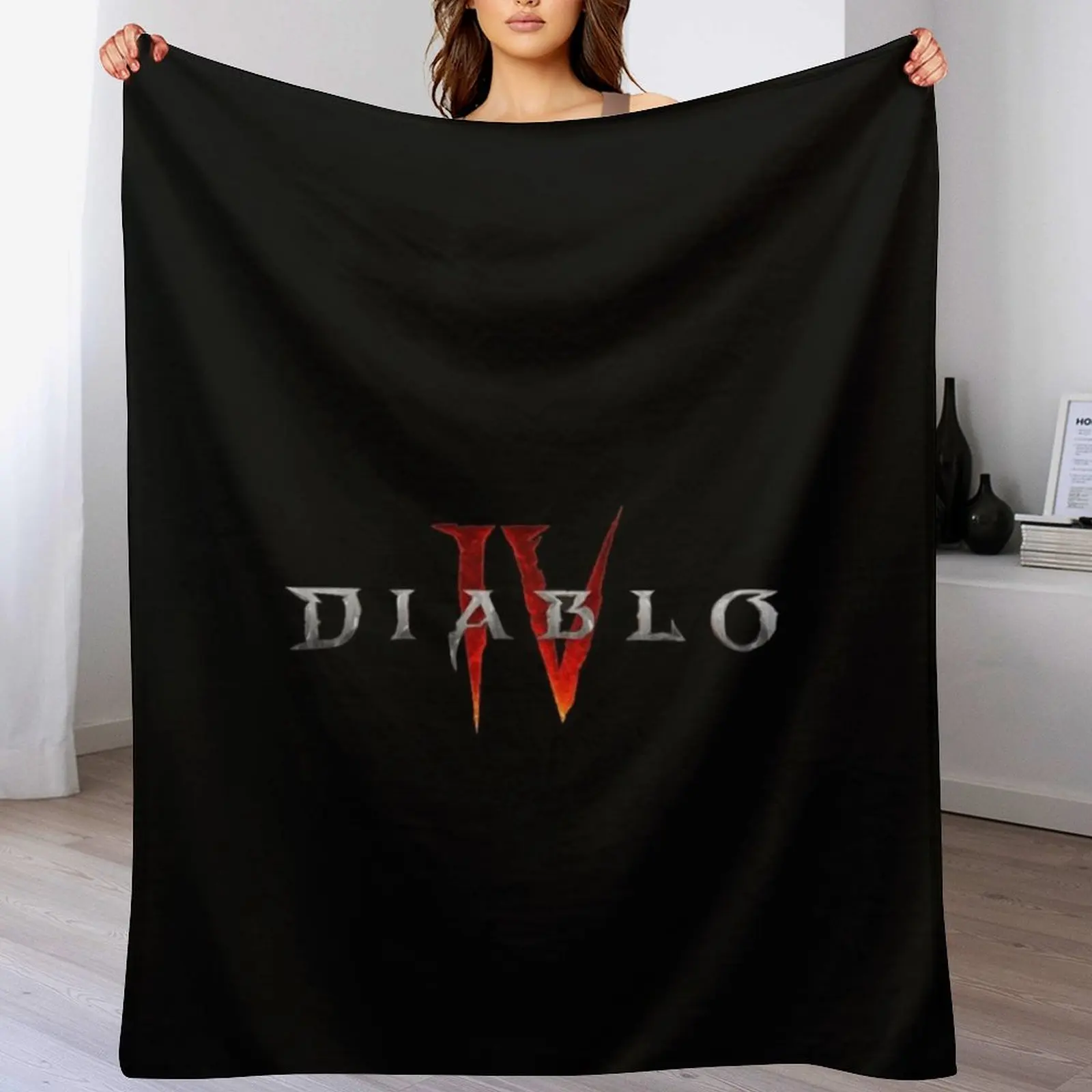 Diablo 4 Throw Blanket Bed linens Bed Fashionable Blankets