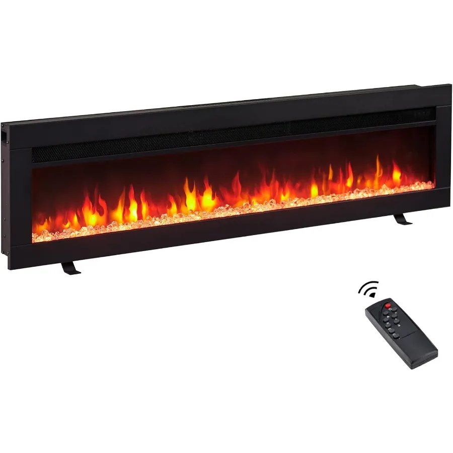 

50 Electric Fireplace with 3-in-1 Installation Options Freestanding Wall Mounted Recessed for Living Room or TV Media Wall 9 Co