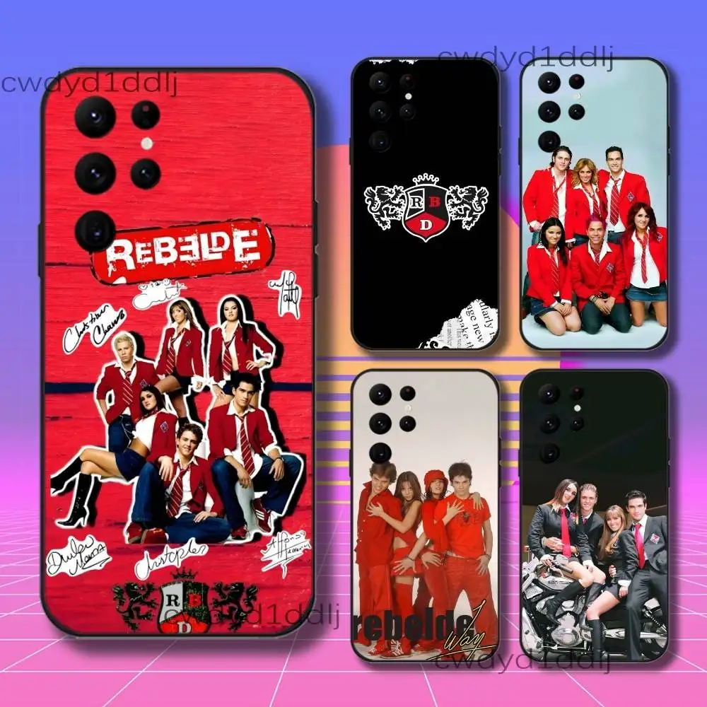 

RBD R-REBELDE Phone Case For Samsung S10,S21,FE,S21 ,S26,S25,S24,S23,Ultra,S9,S22,Plus Black Shell Cover