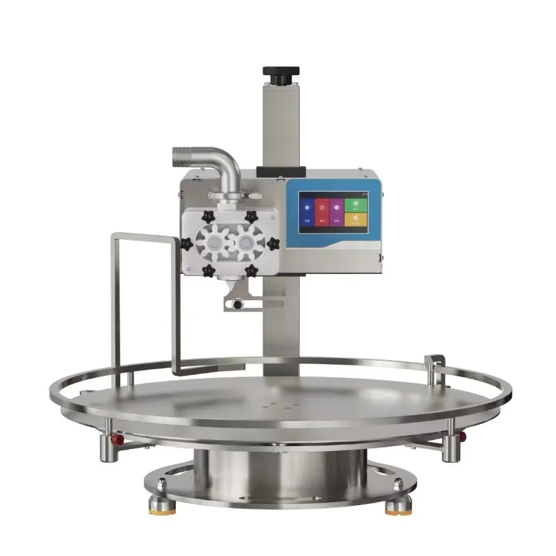 

Automatic Turntable Honey Filling Machine 650mm Rotary Table Touch Screen Viscous Liquid Filling Machine