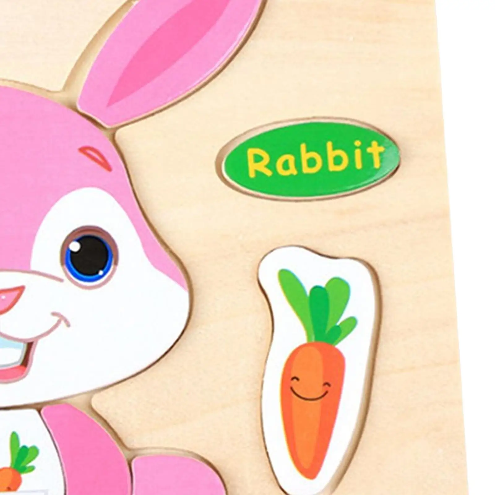 Cartoon Rabbit Puzzles Sensory Toy Shape Sorter Toy Animal Bunny Puzzle Board for Boys Girls Party Favors Birthday Travel Toy