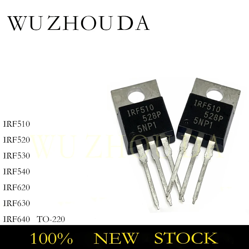 10PCS IRF510PBF TO-220 IRF510 IRF520 IRF530 IRF540 IRF620 IRF630 IRF640 TO220 100V 200V N-CH MOS TRANSISTOR NEW STOCK