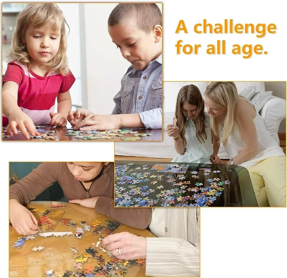 1000/500/300 Teile Santorini-Puzzles für Erwachsene, Spiele, Familienspaß, Landschaftspuzzles, Lernspielzeug, Geburtstagsgeschenke