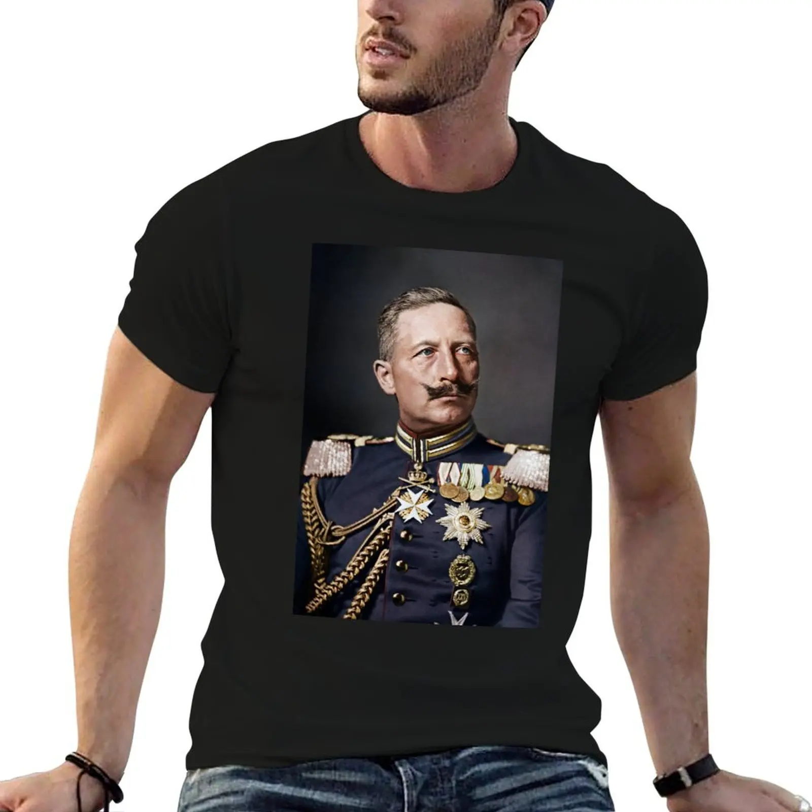 

Kaiser Wilhelm II, 1908 colorized T-Shirt anime tshirt t shirt man plain man t shirts for men T-shirt
